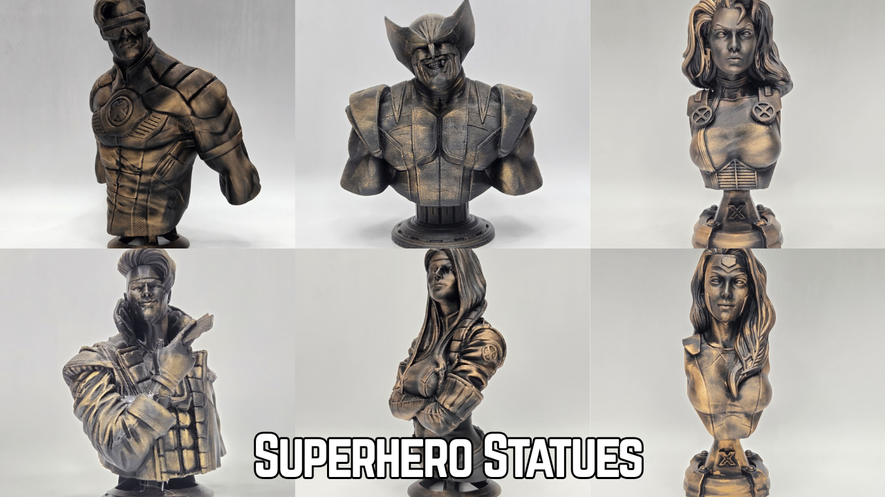 Superhero Statues