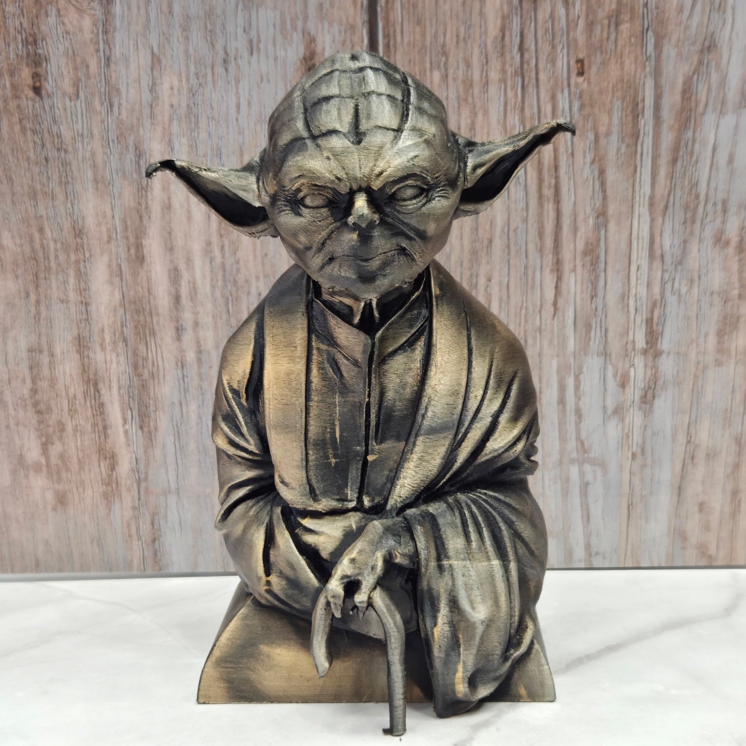 Yoda Bust With Cane